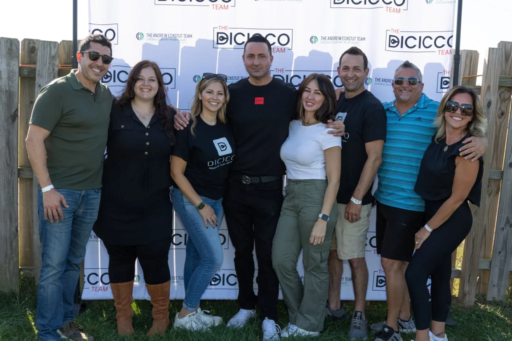 Anthony Dicicco with the team for the client appreciation event