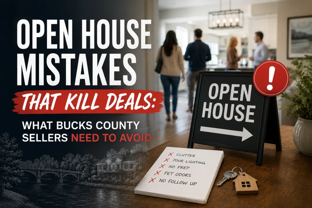 Open House Mistakes That Kill Deals: What Bucks County Sellers Need to Avoid