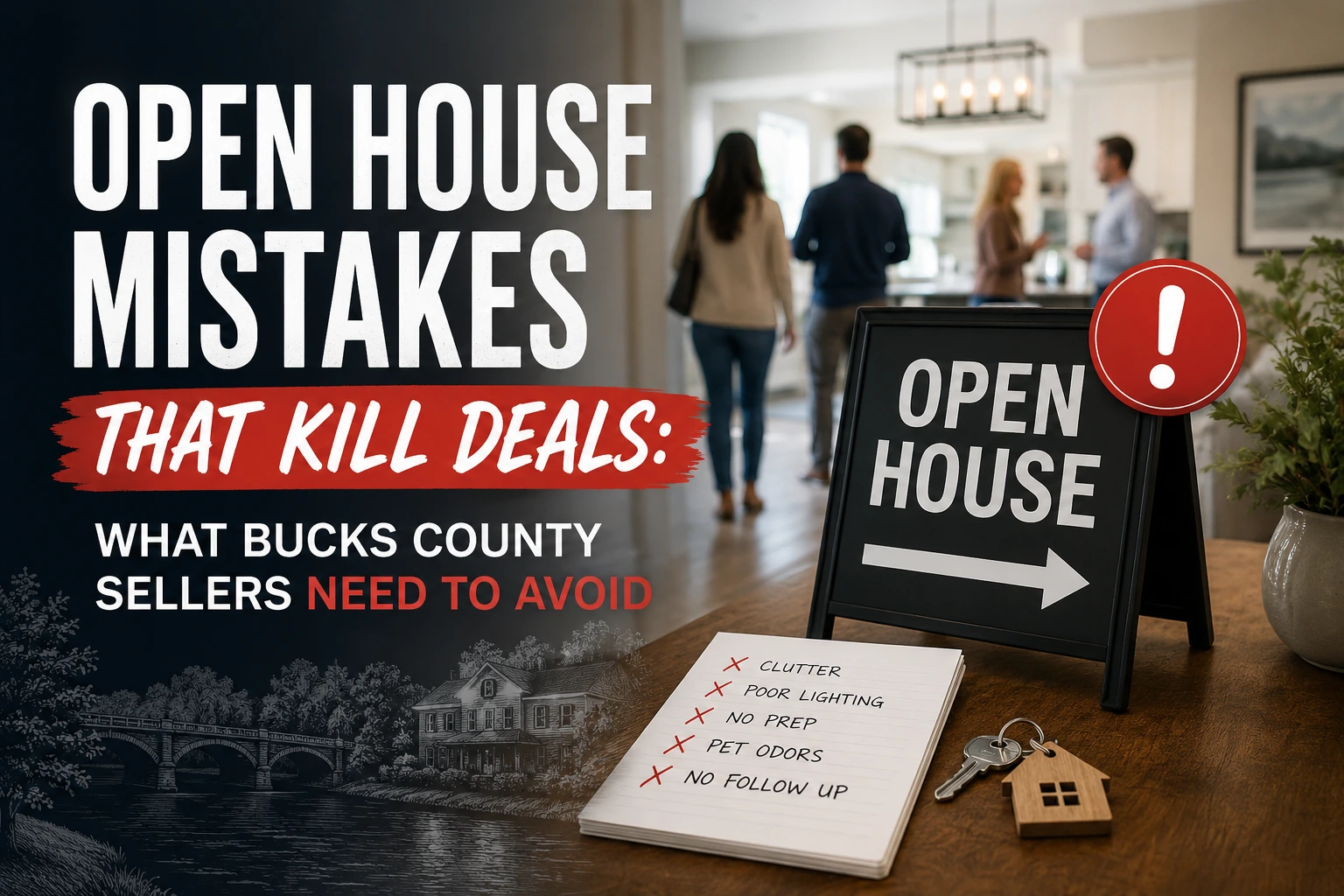 Open House Mistakes That Kill Deals What Bucks County Sellers Need to Avoid